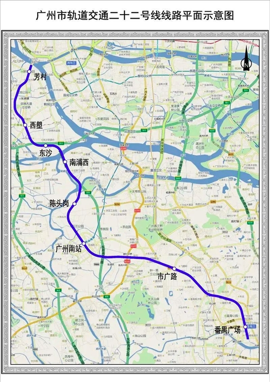 广州地铁22号线最新线路图详解，全面解读与发展展望
